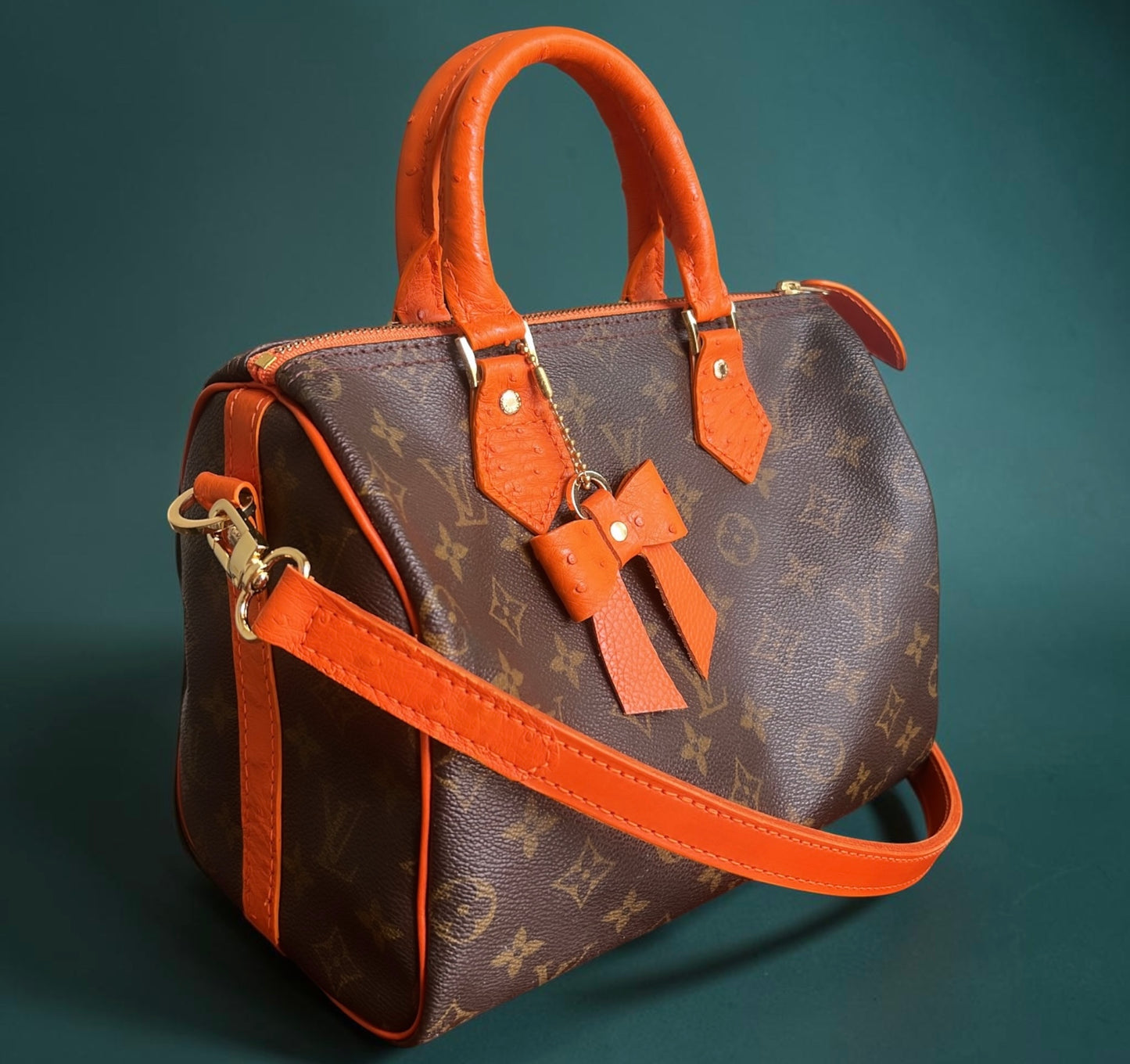 Restored Speedy 25/ Tangerine Ostrich