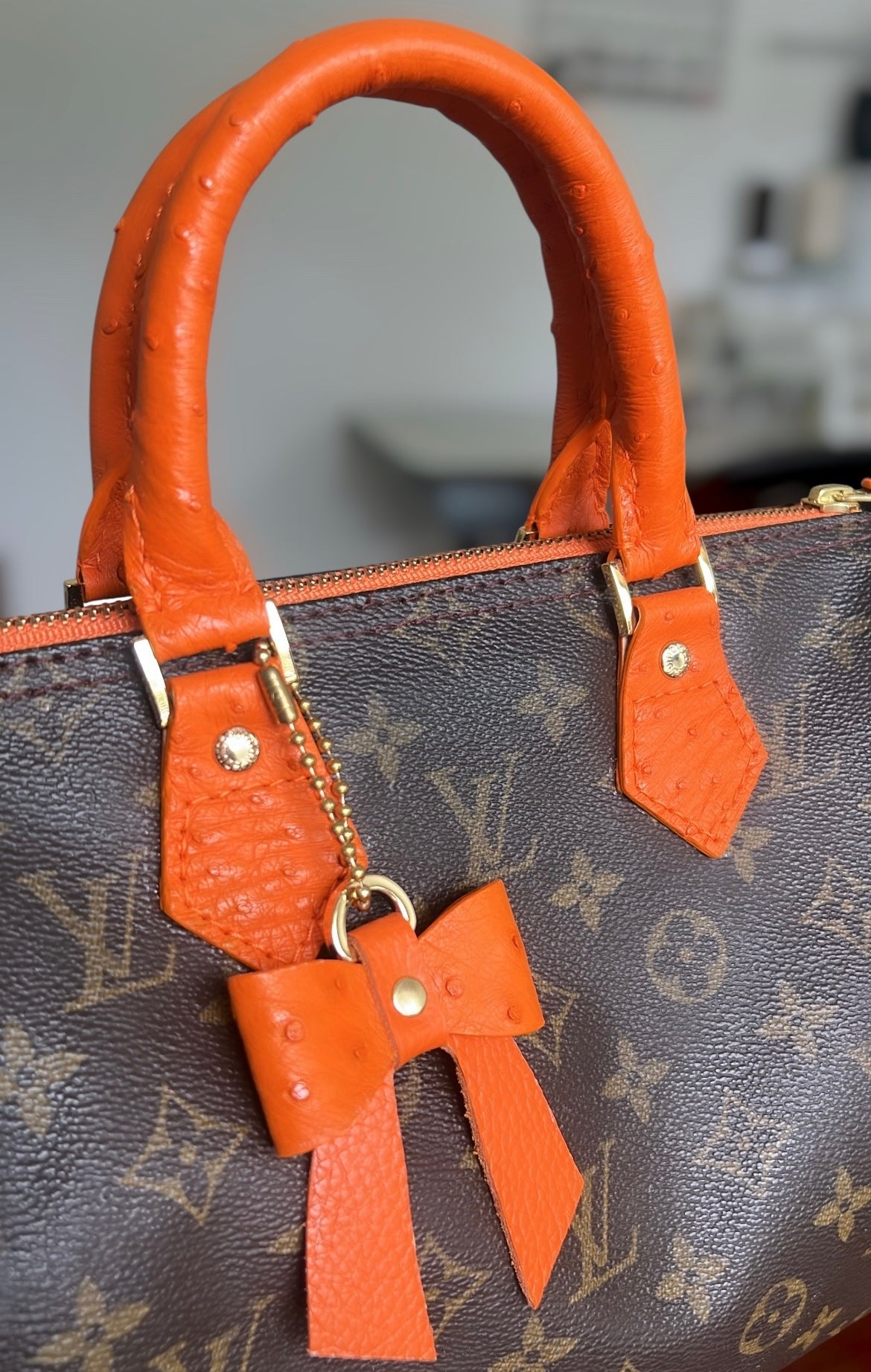 Restored Speedy 25/ Tangerine Ostrich