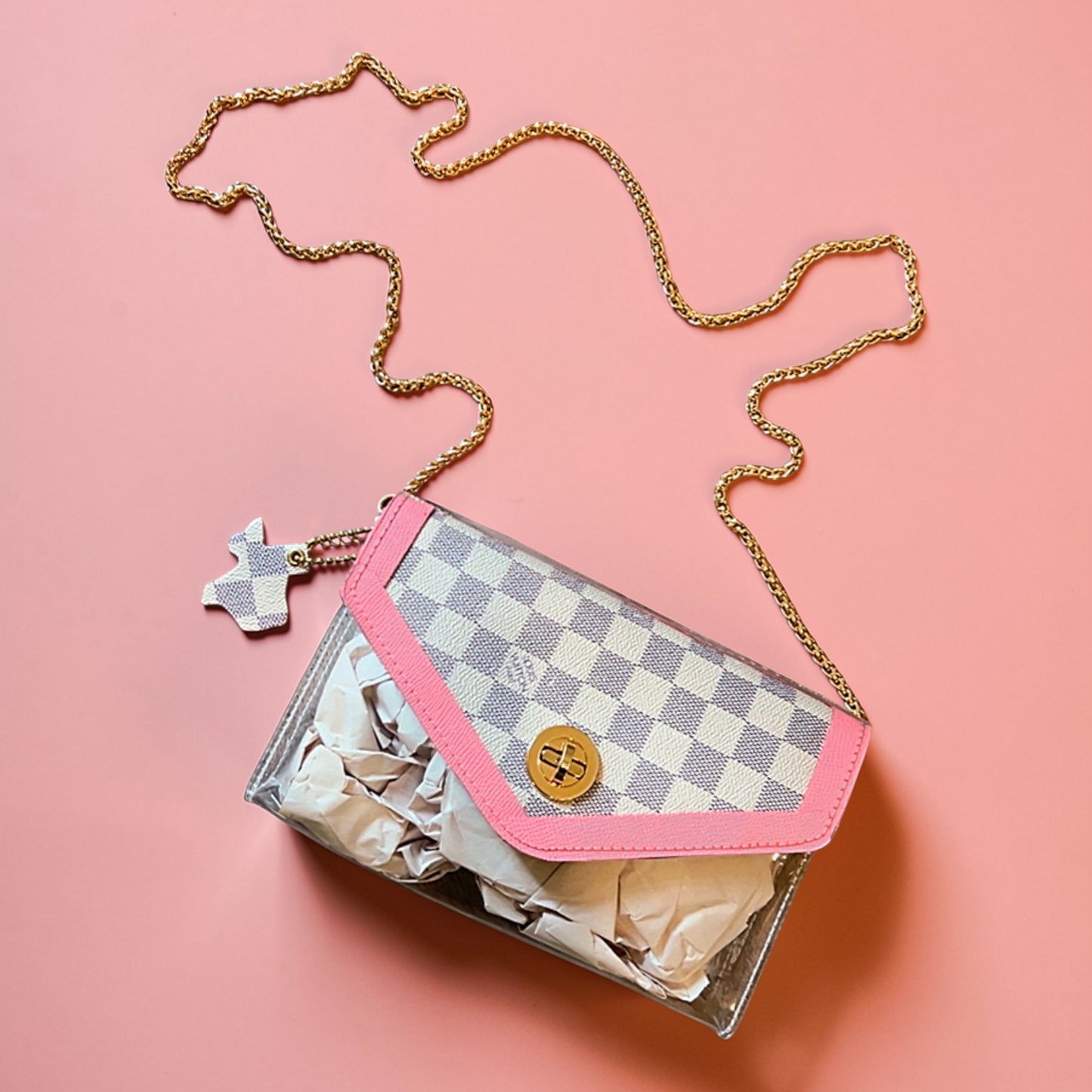 Stadium Ready Bags/ pink trim