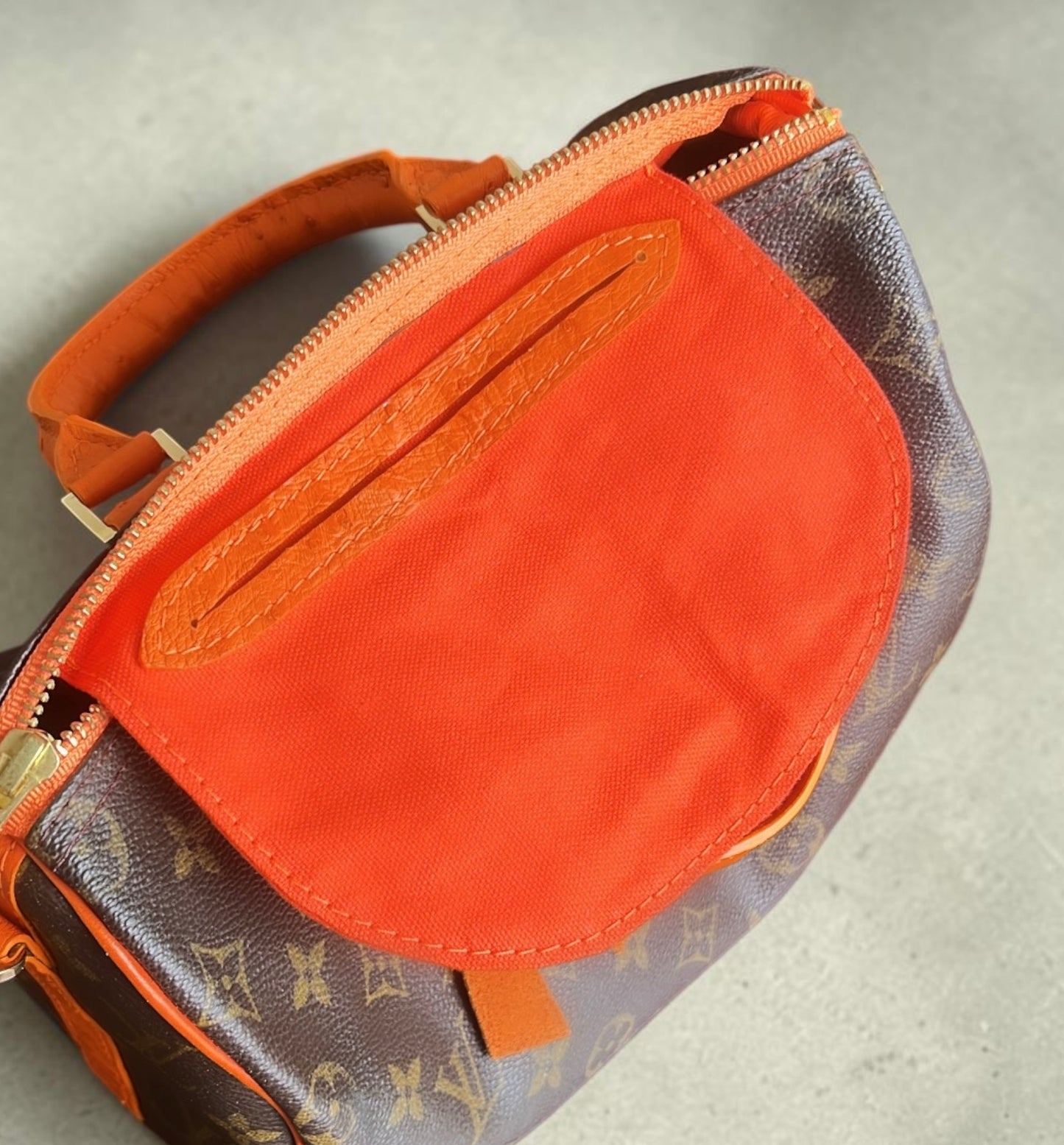 Restored Speedy 25/ Tangerine Ostrich